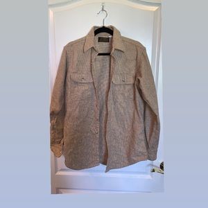 Eddie Bauer vintage tweed/flannel long sleeve shirt Large